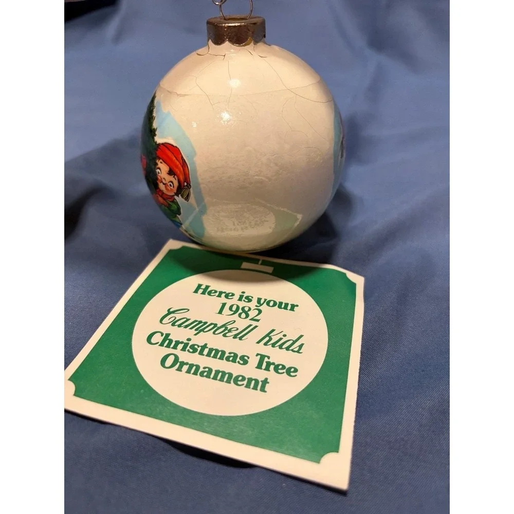 Vintage 1982 Campbells Soup Kids Christmas Ornament‎